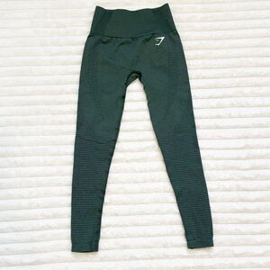 GYMSHARK Seamless Leggings High Waisted Butt Lifting Green Size XS